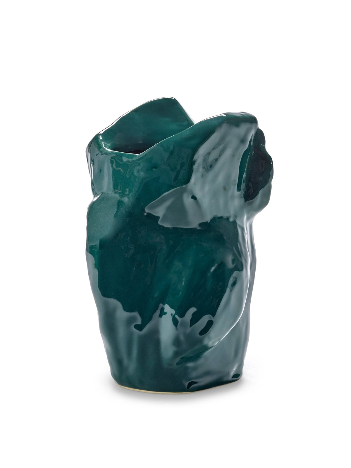 Vase hibou en grès vert foncé 23cm Après Minuit - Serax - The Cool Republic