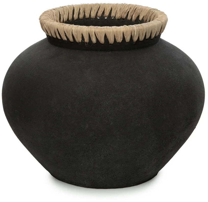 Vase L naturel noir Styly - Bazar Bizar - The Cool Republic