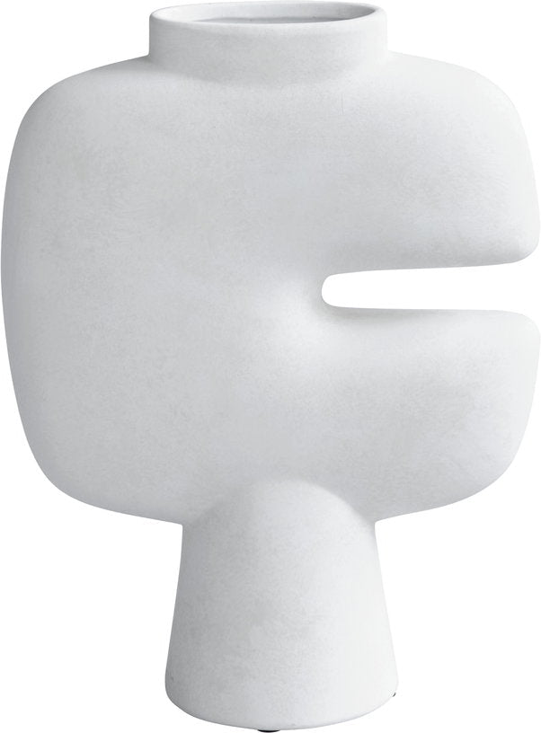 Vase medium tribal blanc - 101 Copenhagen - The Cool Republic
