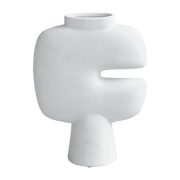 Vase medium tribal blanc - 101 Copenhagen - The Cool Republic