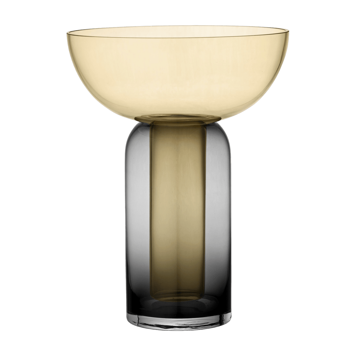 Vase noir et jaune Torus L - AYTM - The Cool Republic