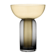 Vase noir et jaune Torus L - AYTM - The Cool Republic