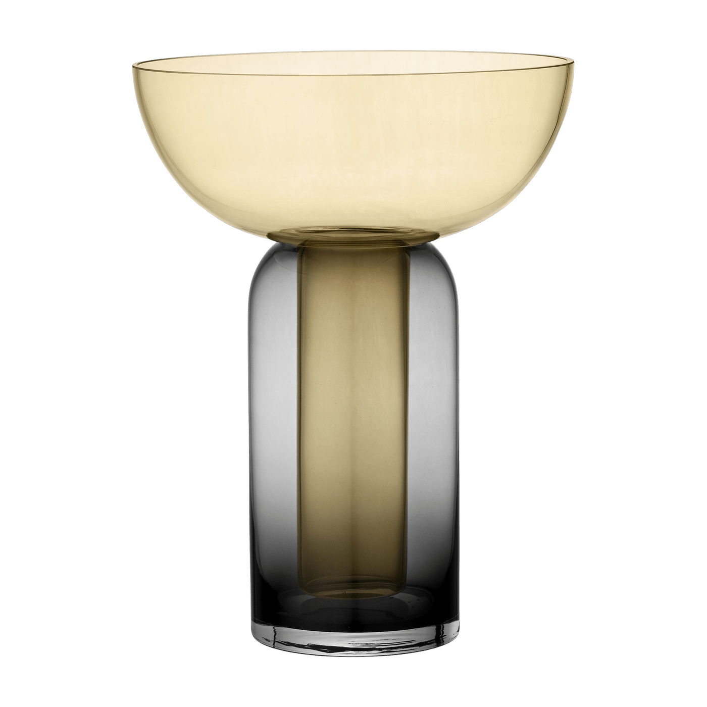 Vase noir et jaune Torus L - AYTM - The Cool Republic