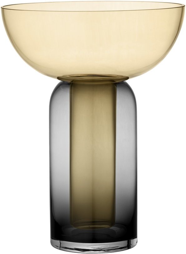 Vase noir et jaune Torus L - AYTM - The Cool Republic