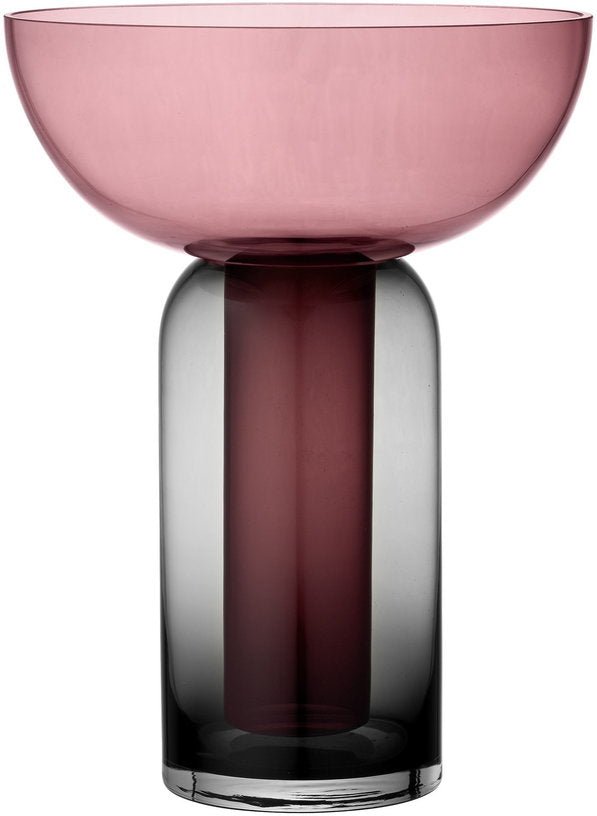 Vase noir et rose Torus L - AYTM - The Cool Republic