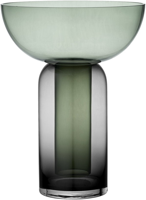 Vase noir et vert Torus L - AYTM - The Cool Republic