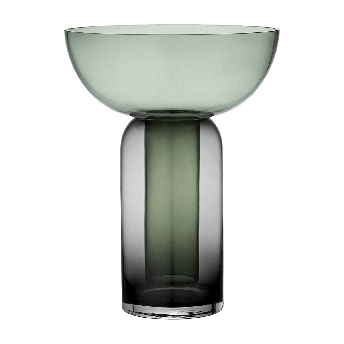 Vase noir et vert Torus L - AYTM - The Cool Republic