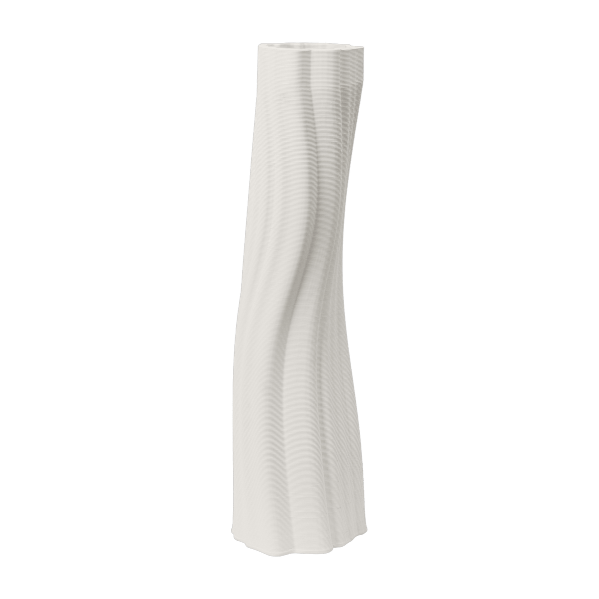 Vase organique en grès off-white 19,5x70cm Rylith - Ferm Living - The Cool Republic