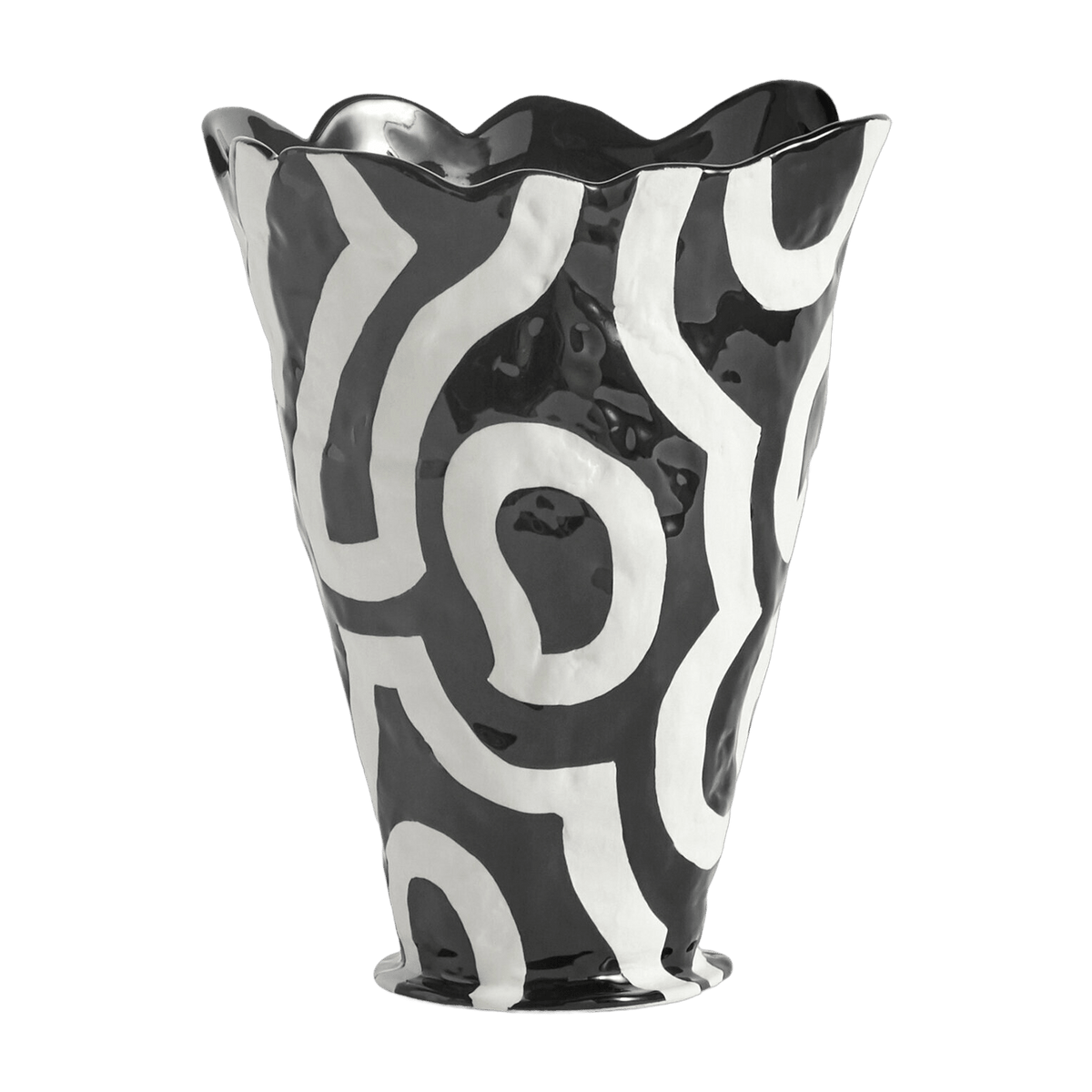 Vase original noir et blanc 25 cm Jessica Hans - HAY - The Cool Republic
