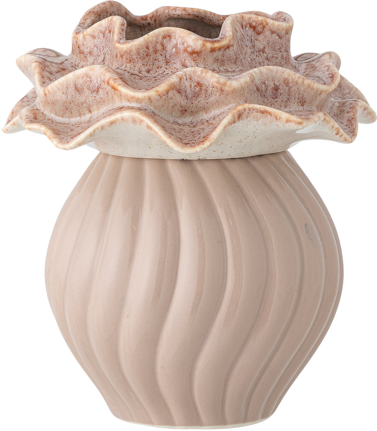 Vase Petalia Grès Rose - Bloomingville