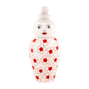 Vase poupée avec couvercle rouge 17 x 25 cm Canopie Pepa - Seletti - The Cool Republic