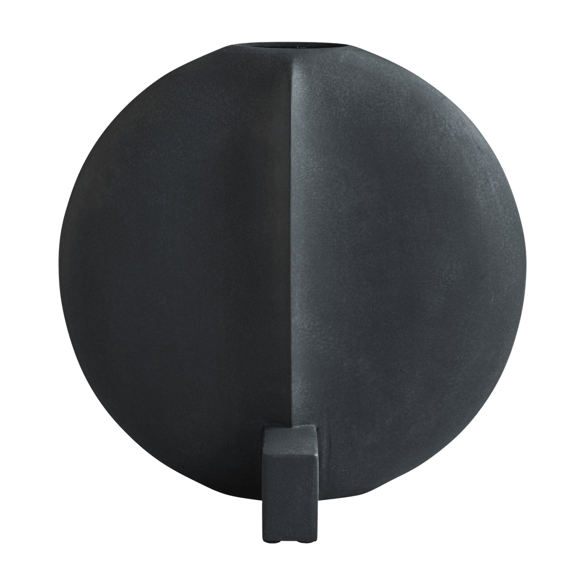 Vase black ceramic round 49x27x45cm Guggenheim - 101 Copenhagen - The Cool Republic