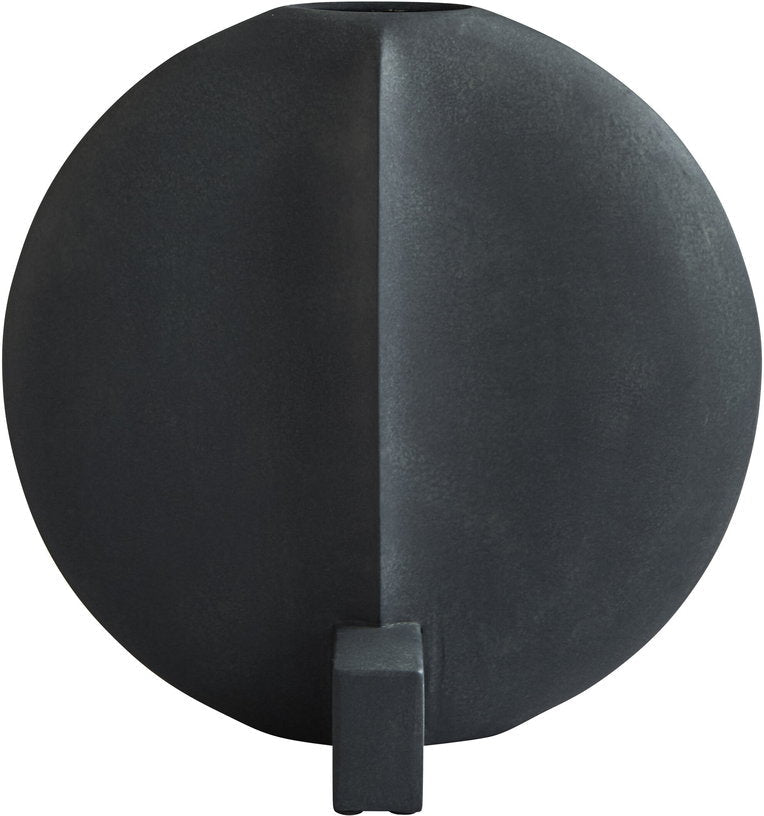 Vase rond en céramique noir 49x27x45cm Guggenheim - 101 Copenhagen - The Cool Republic