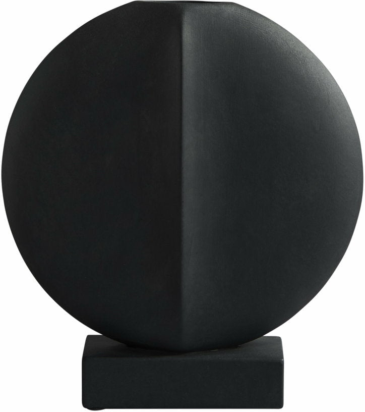 Vase rond en céramique noir Guggenheim Mini - 101 COPENHAGEN - The Cool Republic