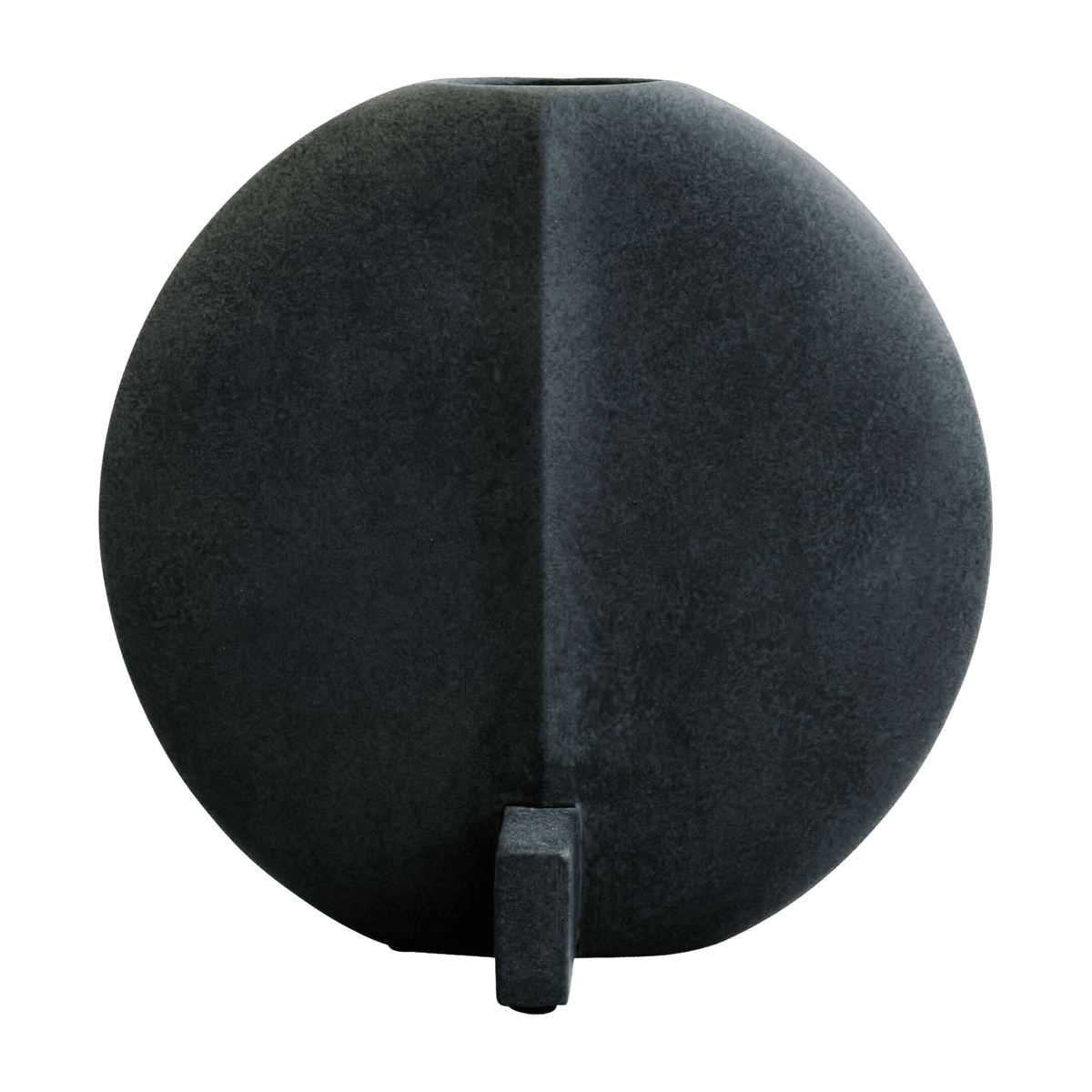 Vase rond en cérémique noir 23cm Guggenheim - 101 Copenhagen - The Cool Republic