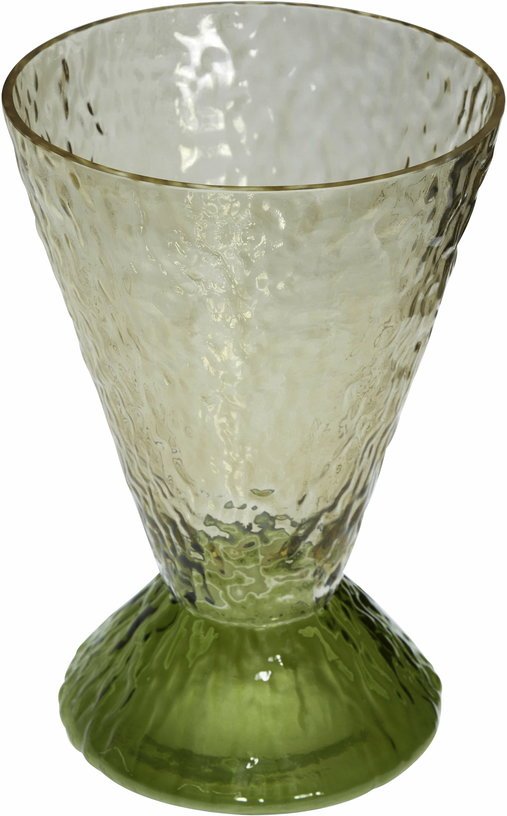 Vase rond en verre vert 20x29 cm Abyss - Hübsch - The Cool Republic