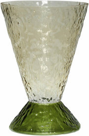 Vase rond en verre vert 20x29 cm Abyss - Hübsch - The Cool Republic