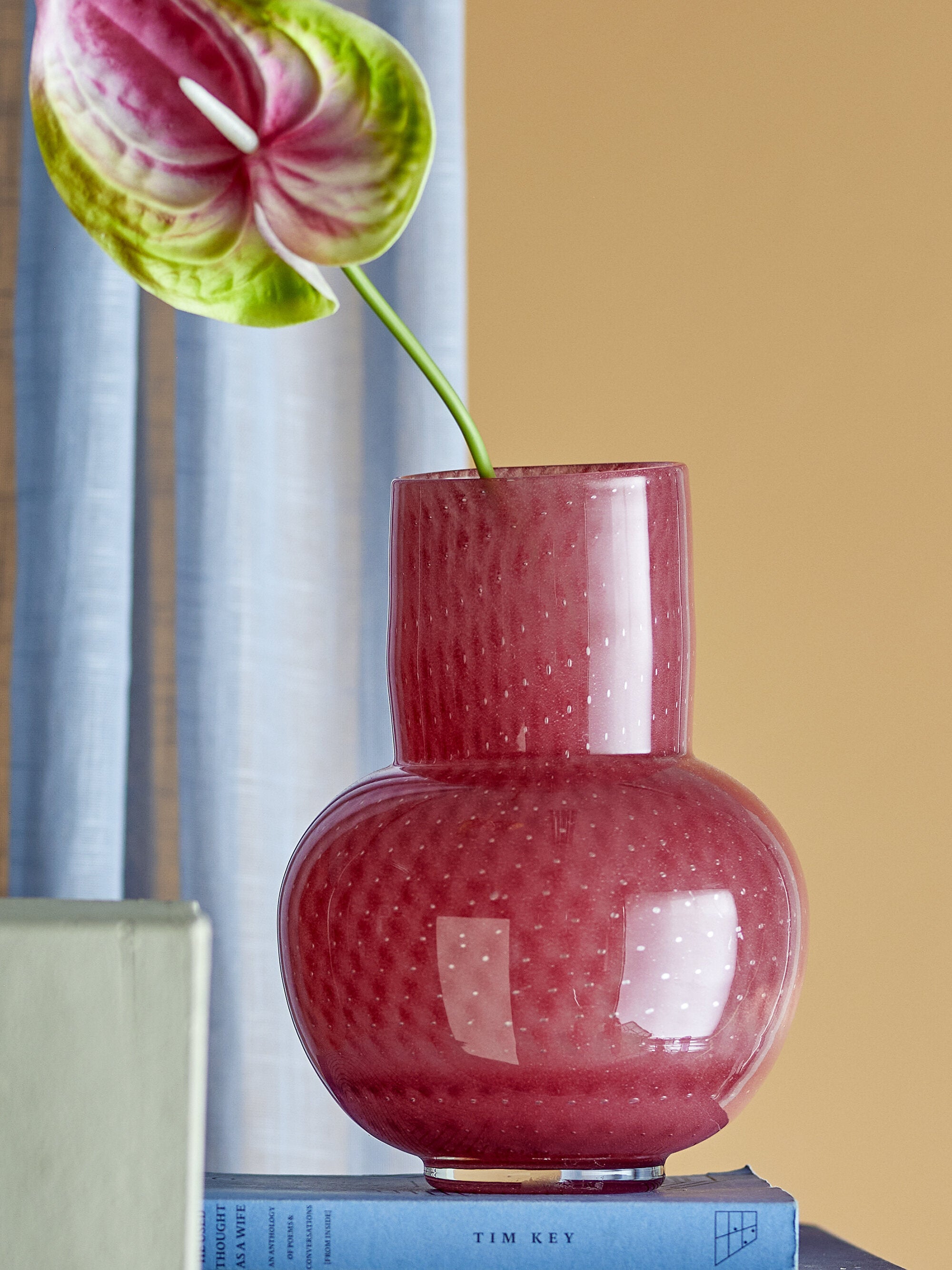 Vase Roscoe Verre Rose - Bloomingville