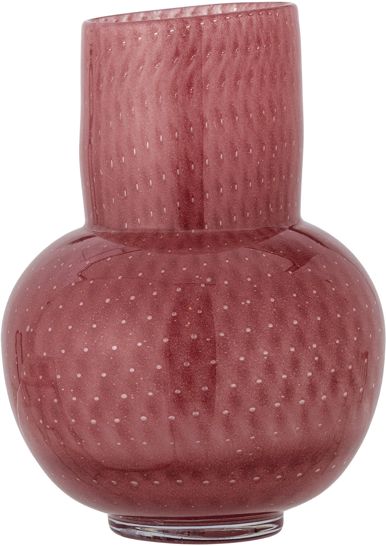 Vase Roscoe Verre Rose - Bloomingville