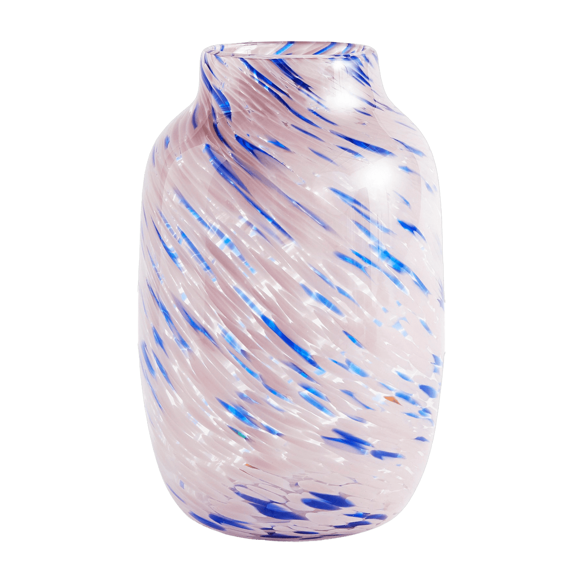 Vase rose et bleu Round L Splash - HAY - The Cool Republic