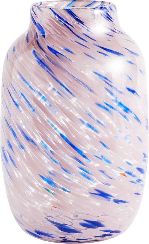 Vase rose et bleu Round L Splash - HAY - The Cool Republic