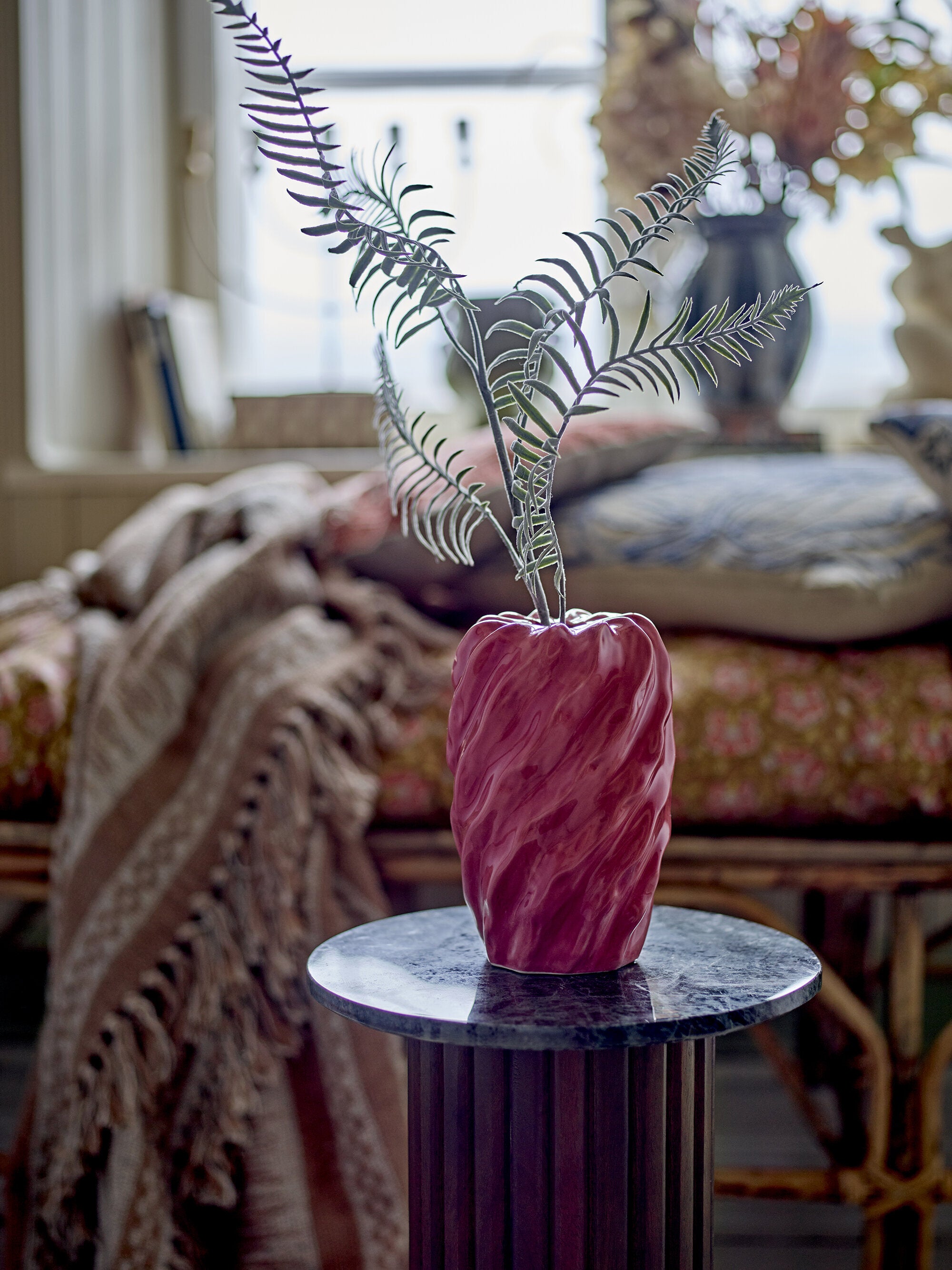 Vase Rowena Rose Grès - Bloomingville