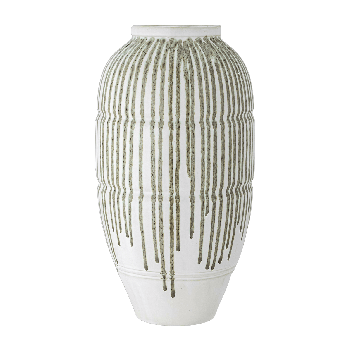 Vase Scarlett Green Stoneware - Bloomingville - The Cool Republic