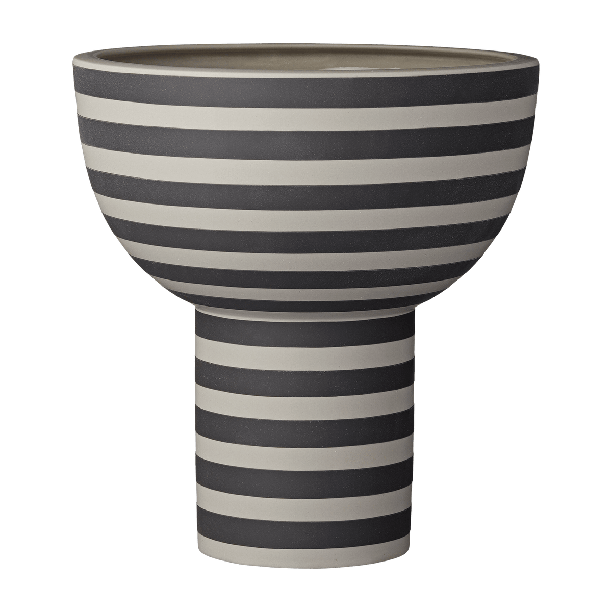 Vase sculptural noir et beige Varia - AYTM - The Cool Republic