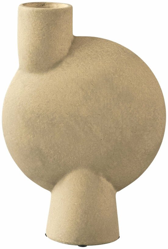 Vase sphérique beige 26 cm Bulb - 101 Copenhagen - The Cool Republic