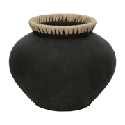 Vase stylish M natural black - Bazar Bizar - The Cool Republic