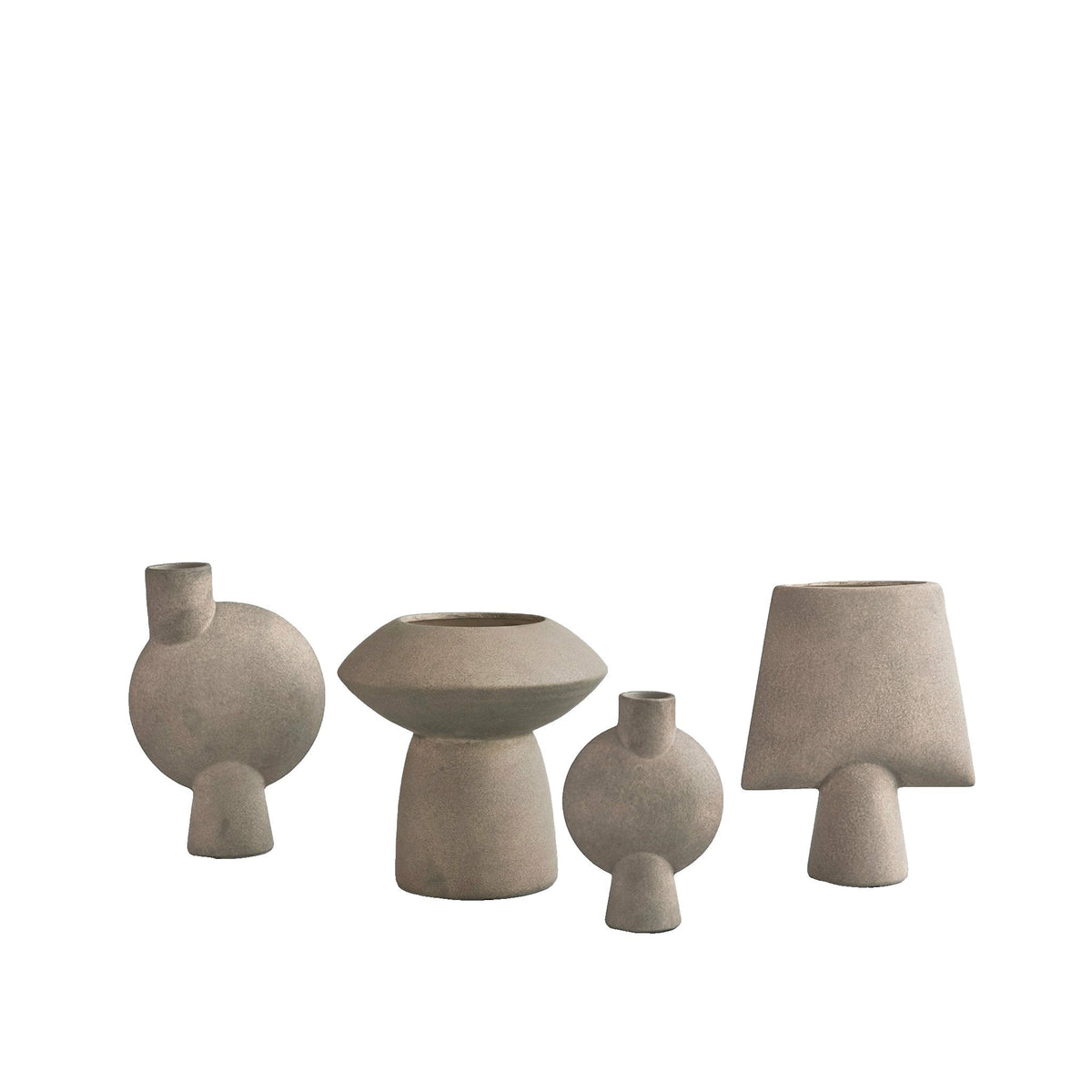 Vase taupe 25 cm Square - 101 Copenhagen - The Cool Republic