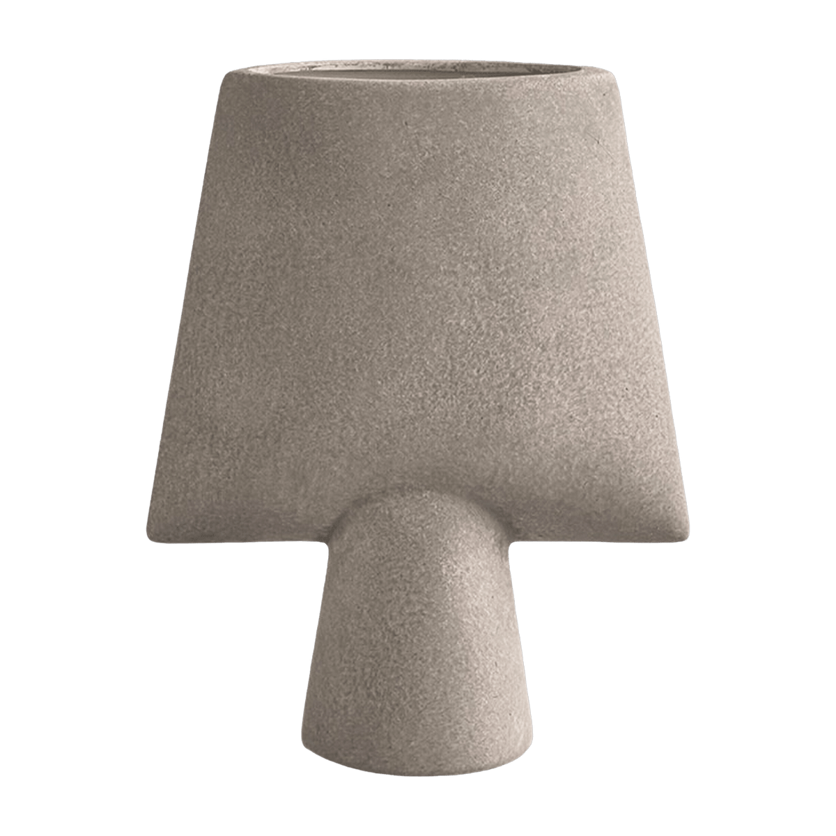 Vase taupe 25 cm Square - 101 Copenhagen - The Cool Republic