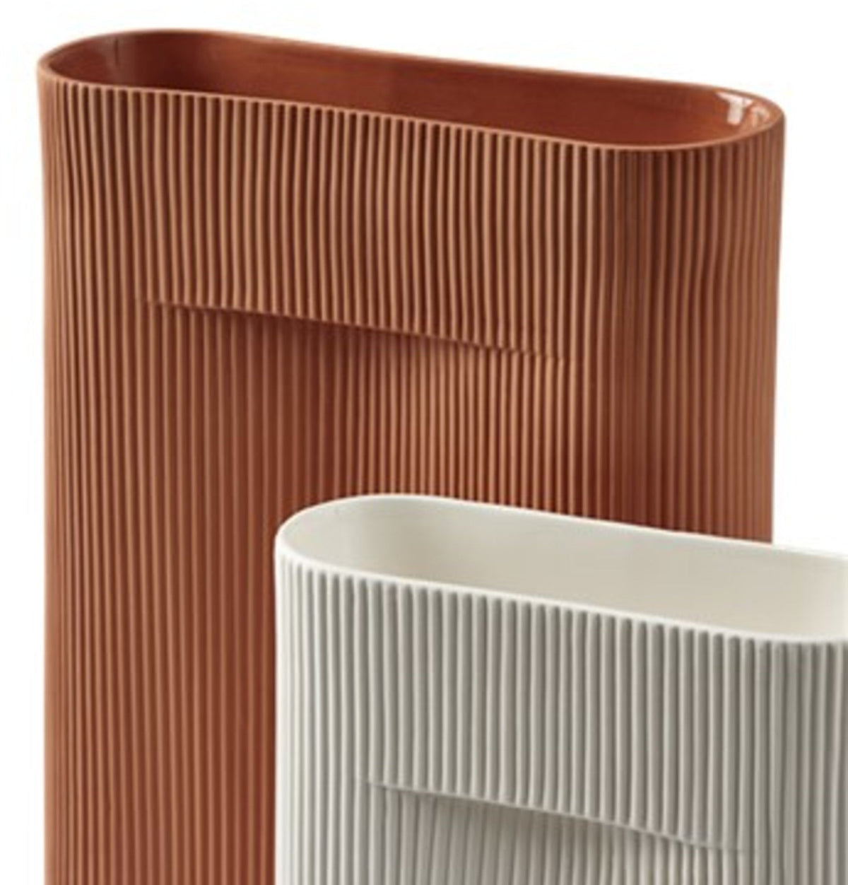 Vase terracotta 48,5 cm Ridge - Muuto - The Cool Republic