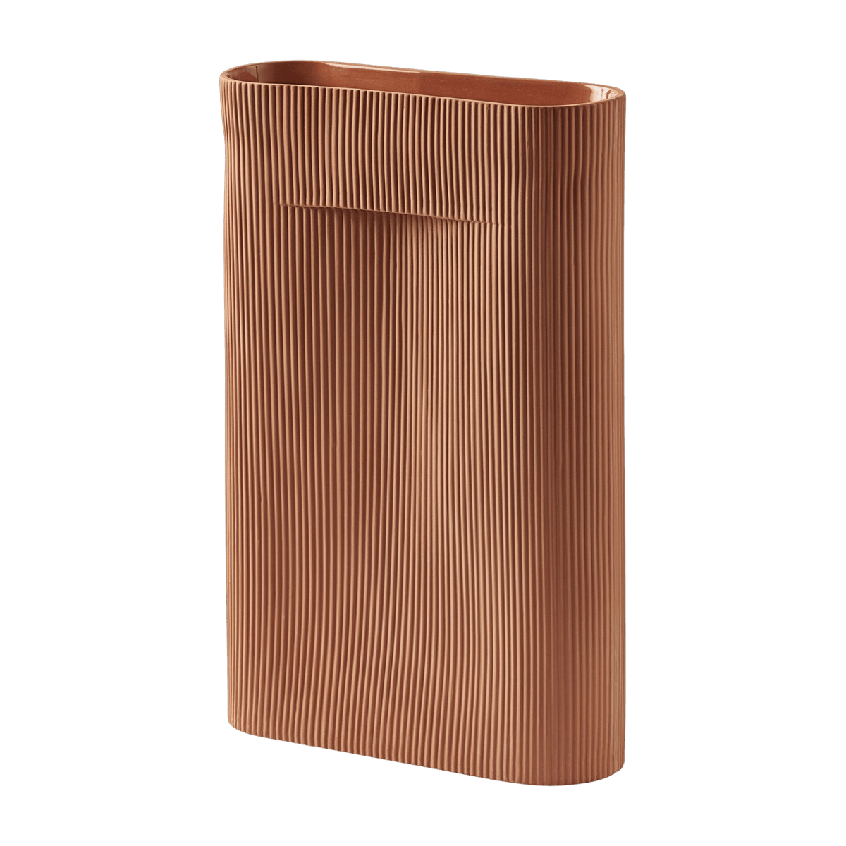 Vase terracotta 48,5 cm Ridge - Muuto - The Cool Republic