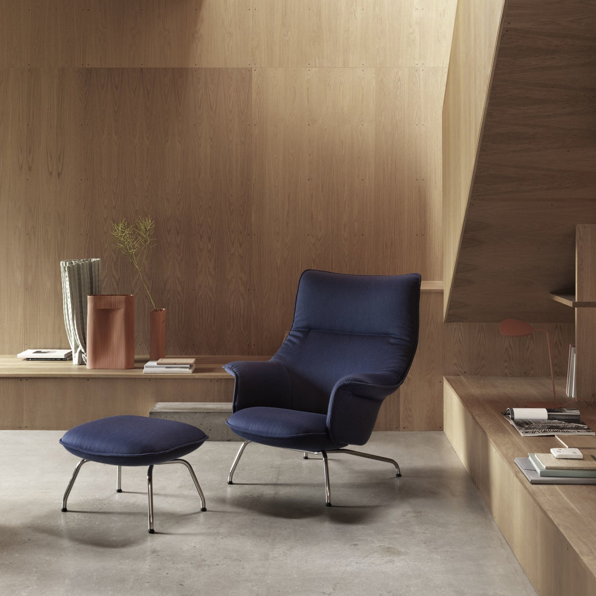 Vase terracotta 48,5 cm Ridge - Muuto - The Cool Republic