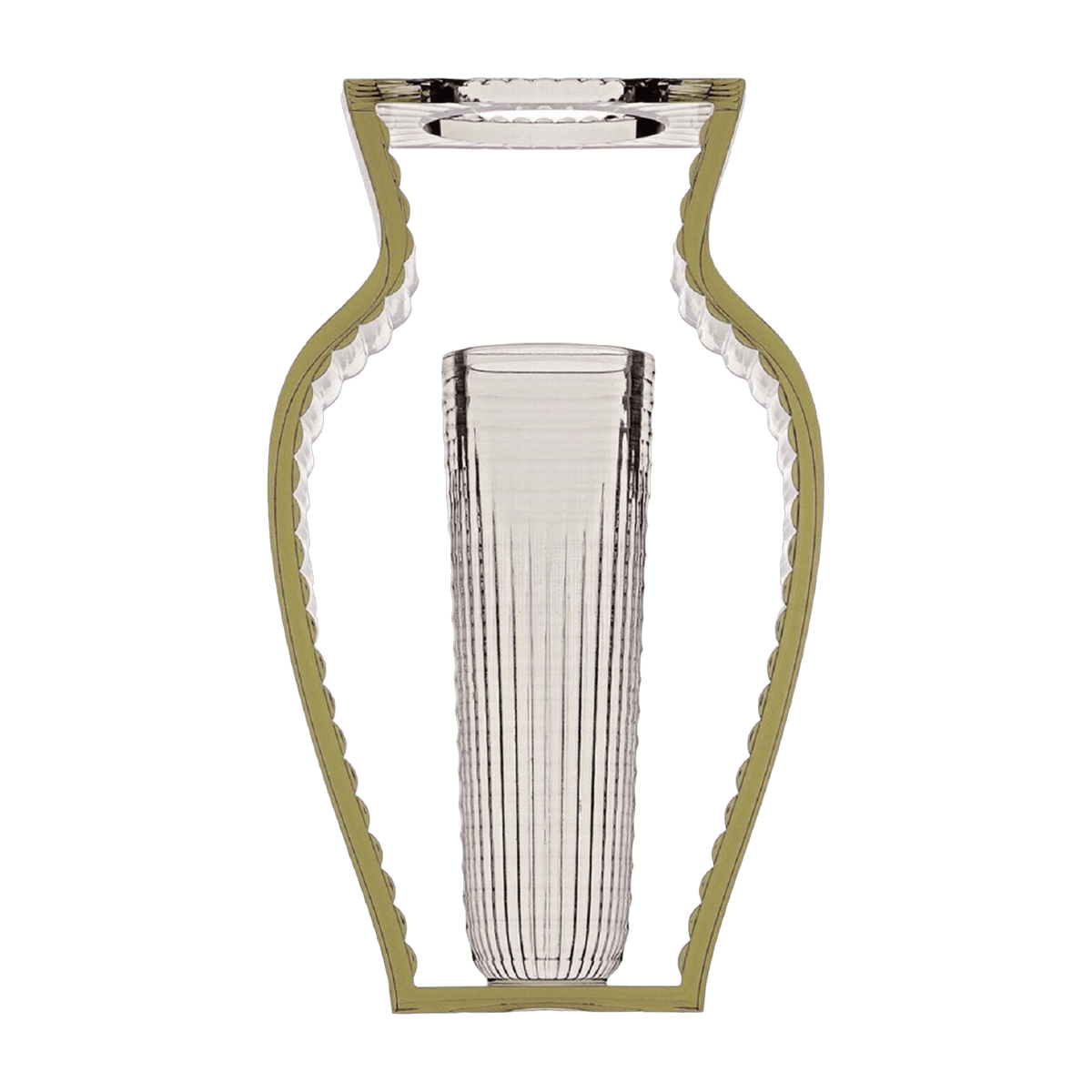 Vase vert I Shine - Kartell - The Cool Republic