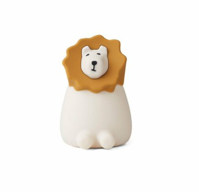 Veilleuse lion en silicone écru Winston - Liewood - The Cool Republic