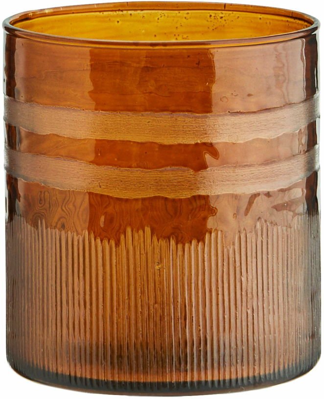 Verre à boire martelé avec rayures - Madam Stoltz - The Cool Republic