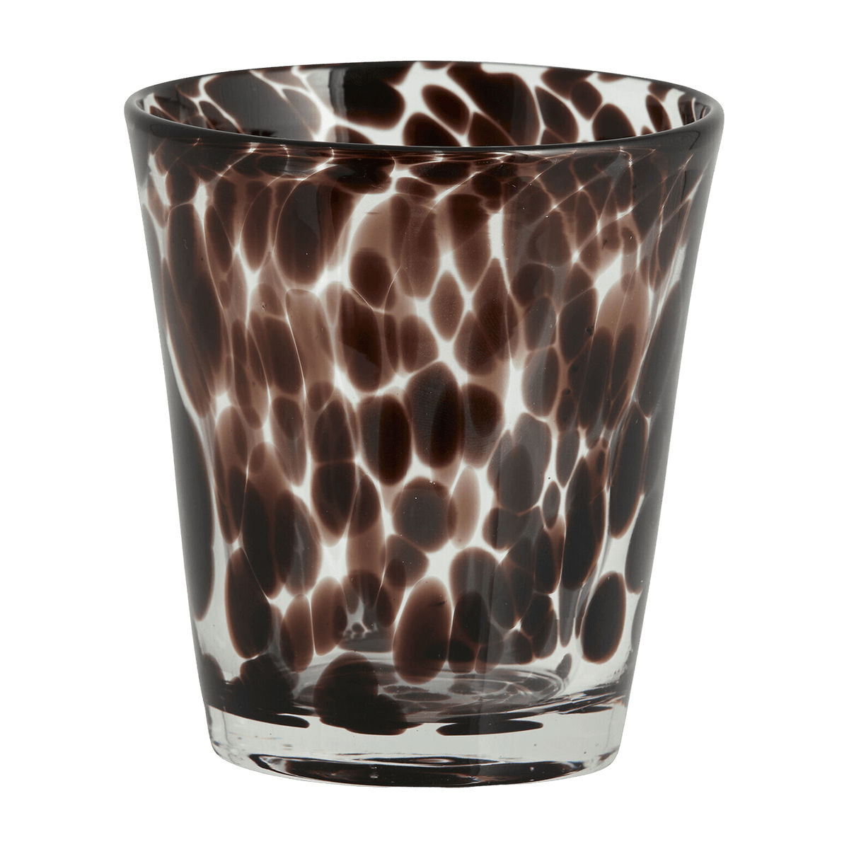 Verre à boire transparent et marron Tepin - Nordal - The Cool Republic
