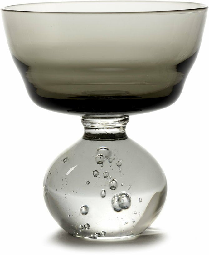 Verre à pied gris fumé 9 cm Eternal Snow - Serax - The Cool Republic
