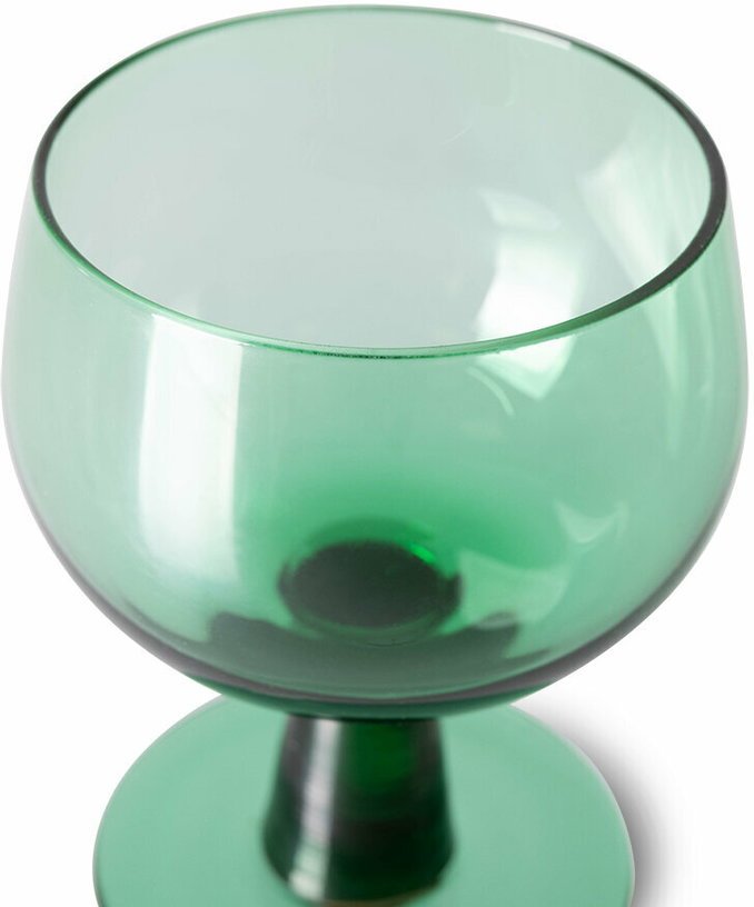 Verre à vin Low Fern Green (lot de 4) - HKliving - The Cool Republic