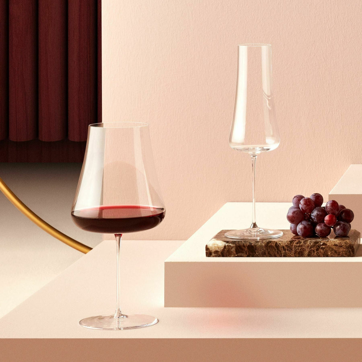 Verre à vin rouge Stem Zero Volcano - Nude Glass - The Cool Republic