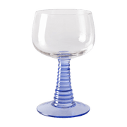 Swirl Wine Glass High Blue - HKliving - The Cool Republic
