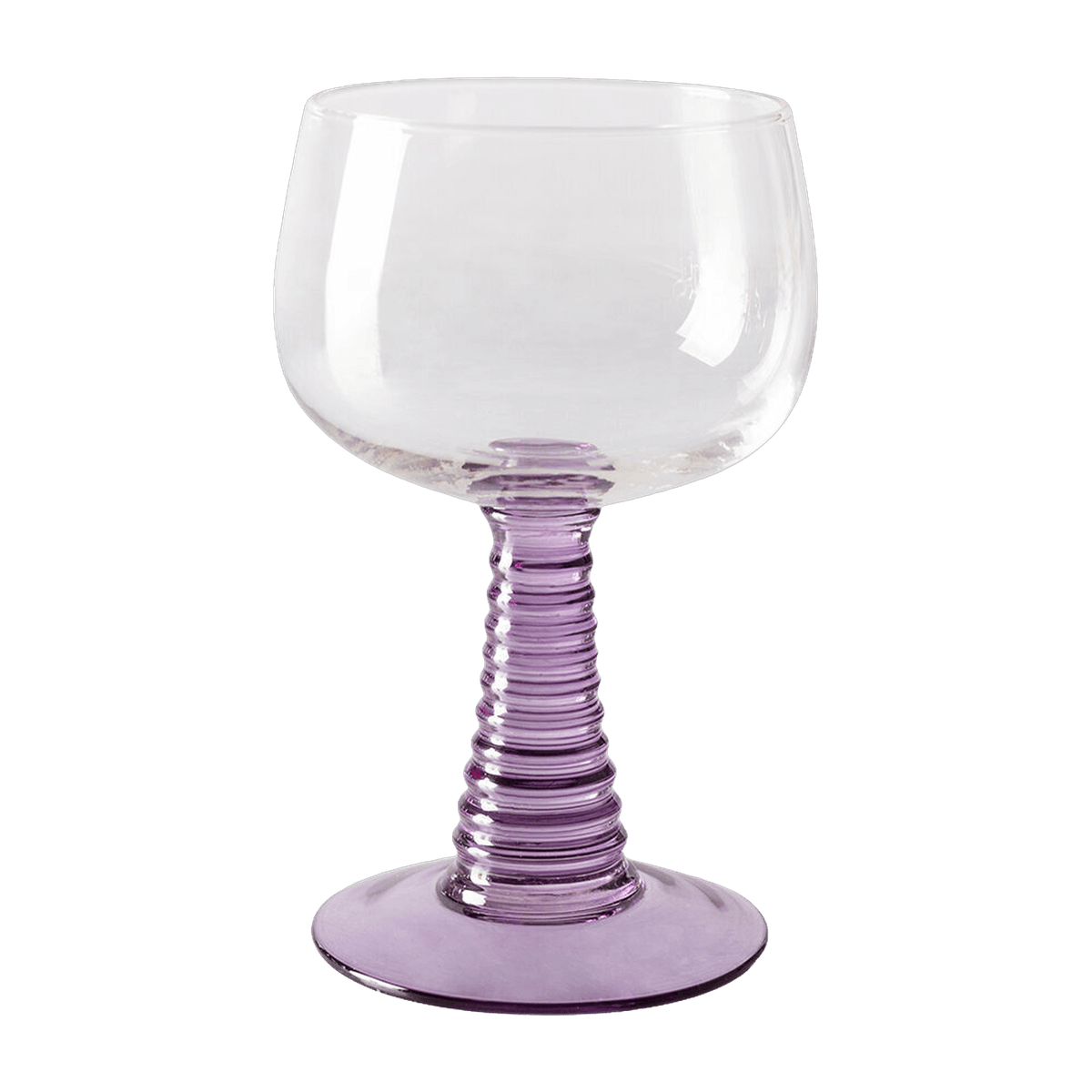 Swirl Wine Glass High Purple - HKliving - The Cool Republic