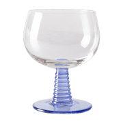 Verre à vin Swirl Low Blue HKliving - The Cool Republic