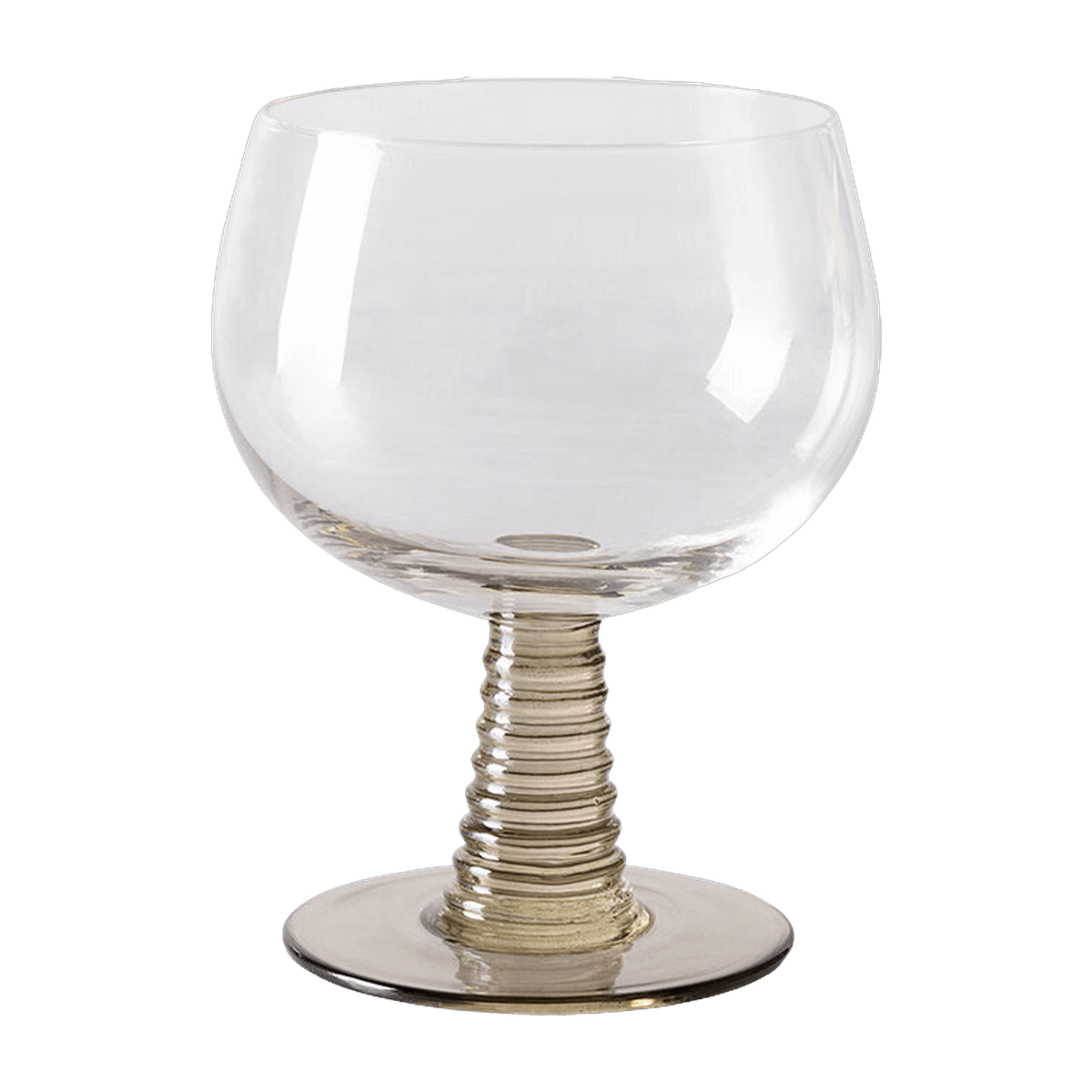 Swirl Wine Glass Low Green - HKLIVING - The Cool Republic