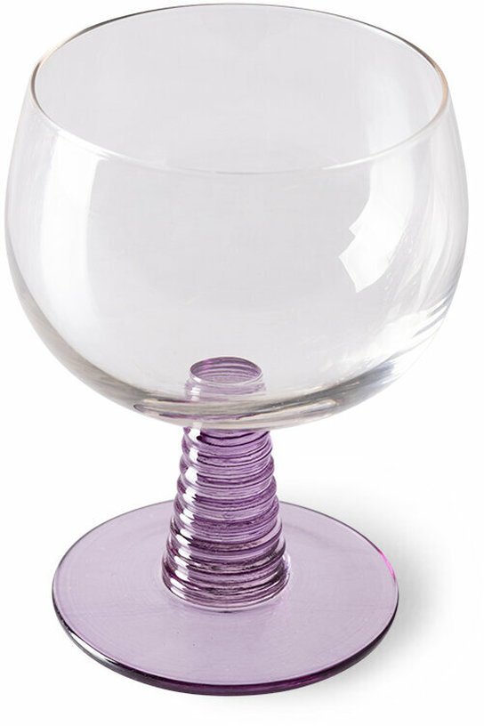 Verre à vin Swirl Low Purple - HKLIVING - The Cool Republic