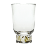 Verre en verre à rayures dorées Feast - Serax - The Cool Republic