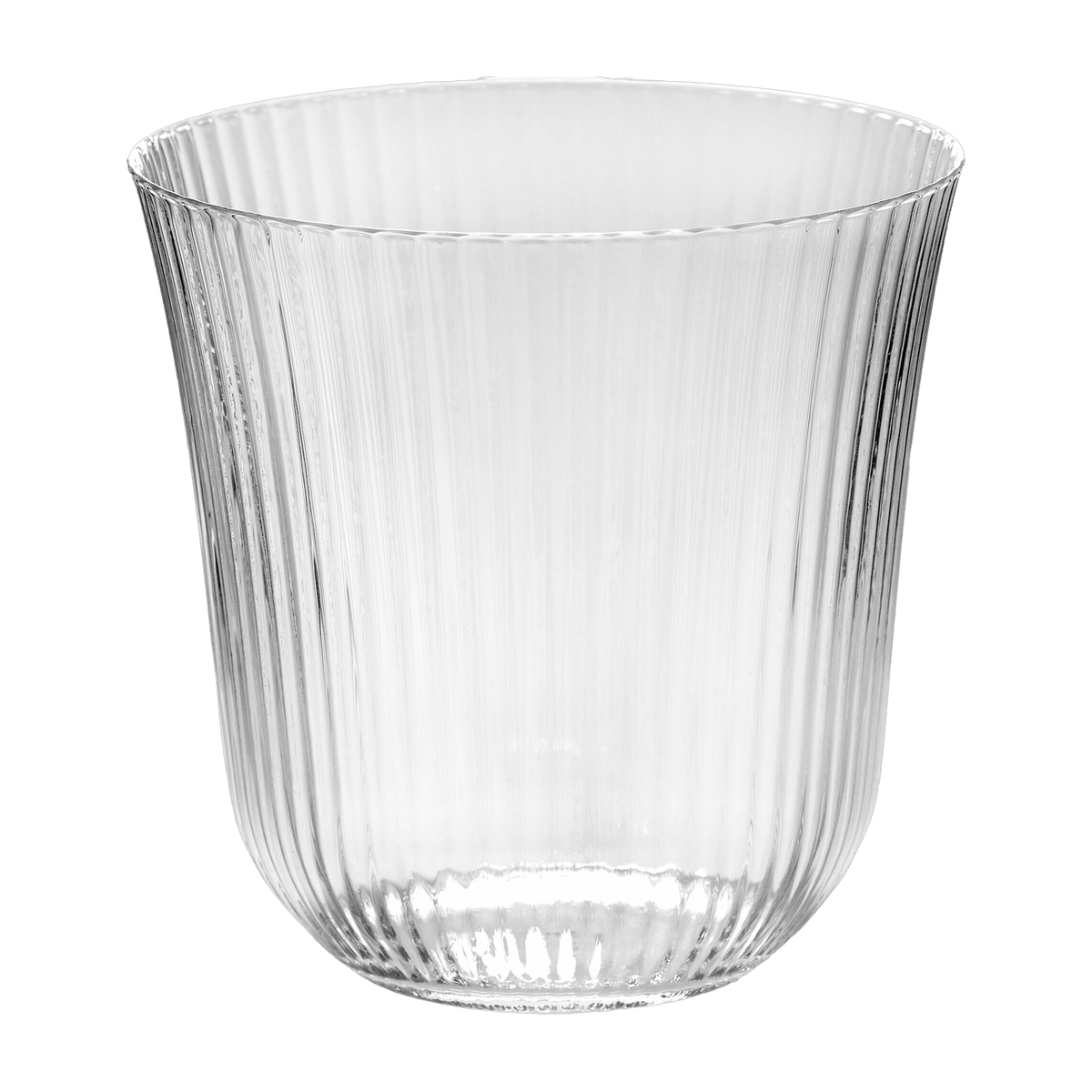 Inku 25 cl clear ribbed glass - Serax - The Cool Republic