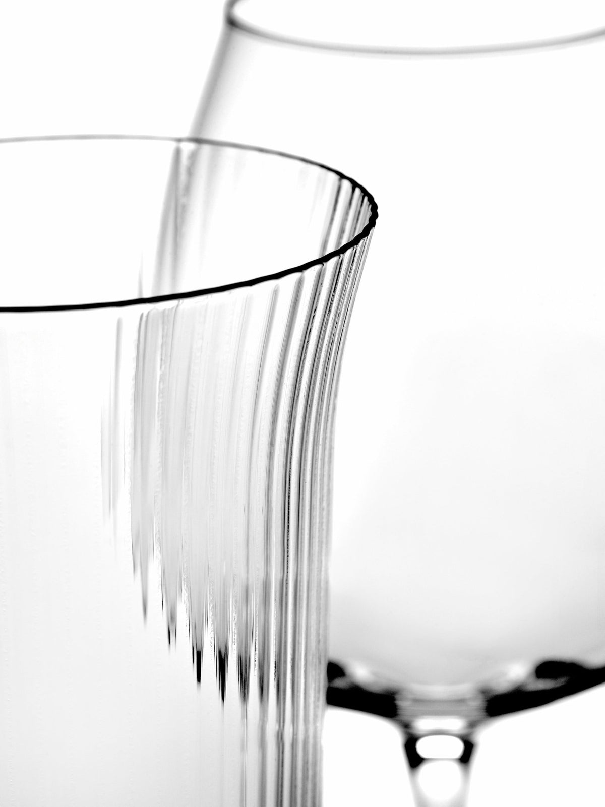 Inku 45 cl streaky clear glass - Serax - The Cool Republic